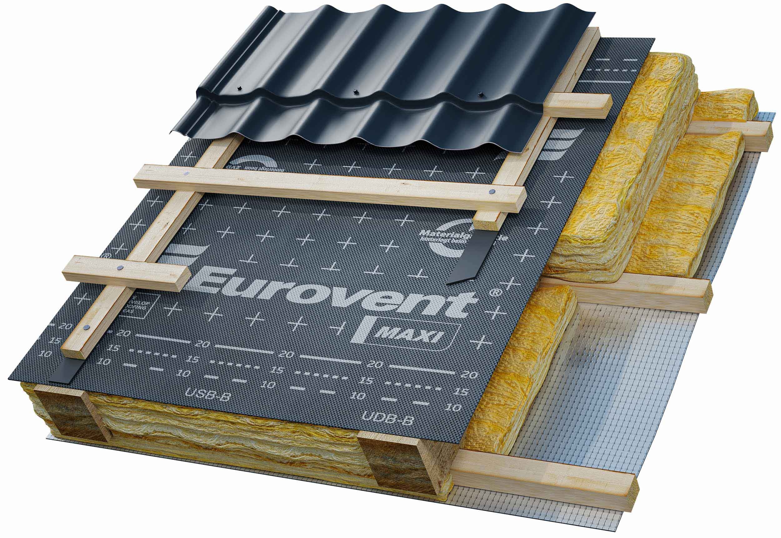 Диффузионная мембрана Eurovent Maxi 1.5х50м 75м2 купить в Санкт-Петербурге