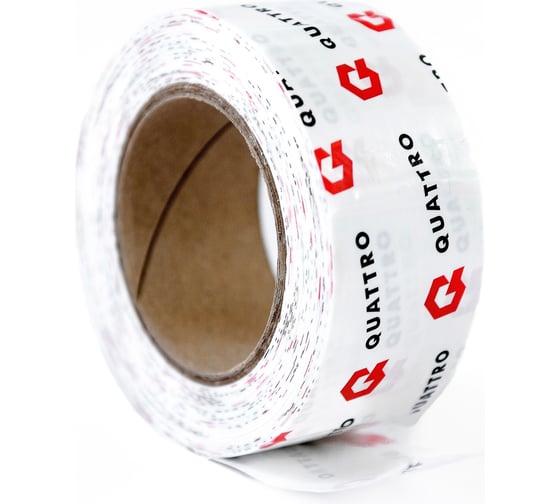 Скотч односторонний акриловый QUATTRO TAPE  50ммх25м купить в Санкт-Петербурге