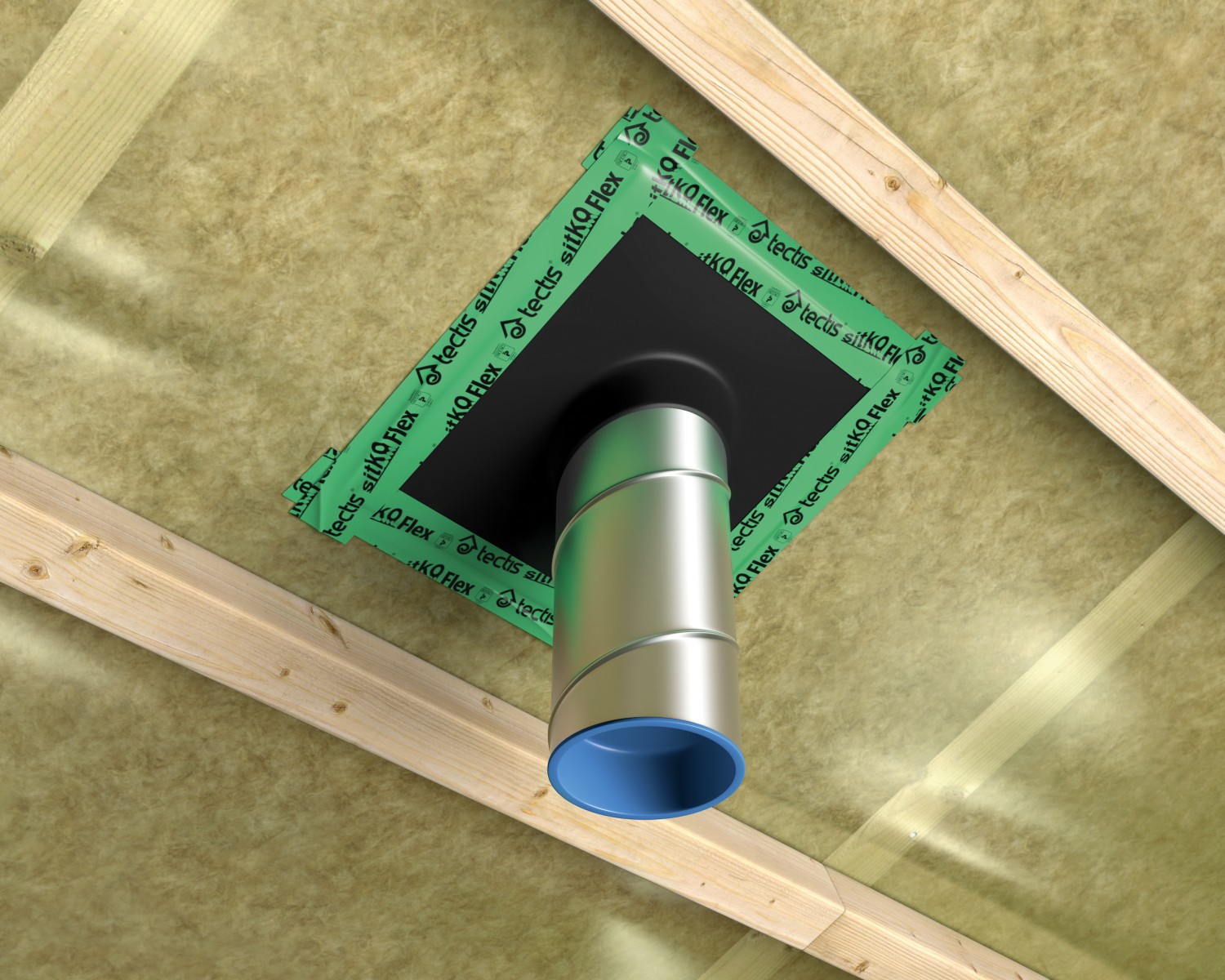 Уплотнительный фланец Tectis D150 для трубы 155-210мм купить в Санкт-Петербурге