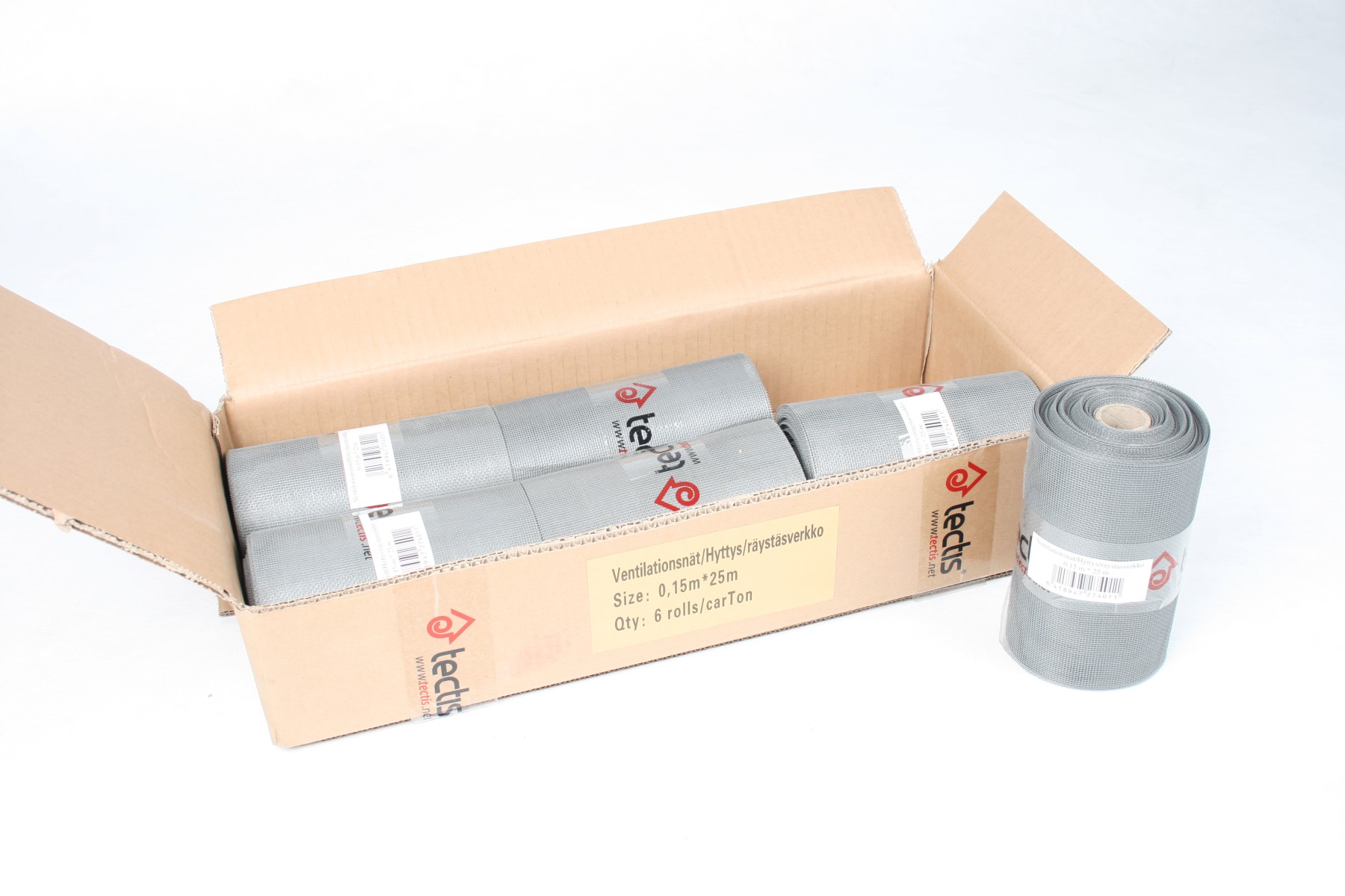 Коробка 6 шт - Карнизная сетка Tectis 0.15х25м купить в Санкт-Петербурге