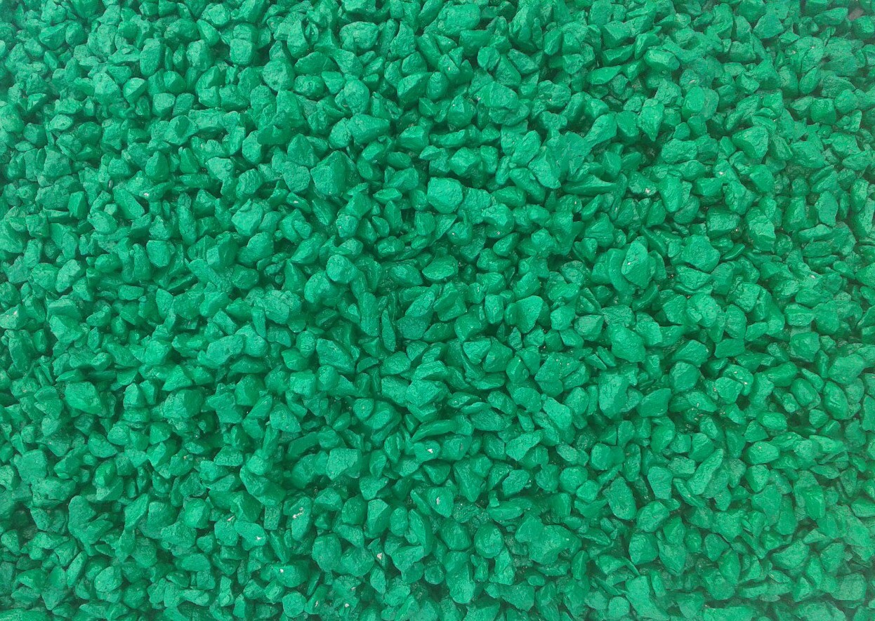 Крошка из мрамора окрашеный зеленый 10-20мм Camonica купить в Санкт-Петербурге