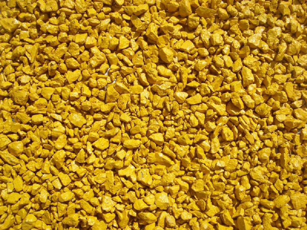 Крошка из мрамора окрашеный желтый 5-10мм Camonica купить в Санкт-Петербурге