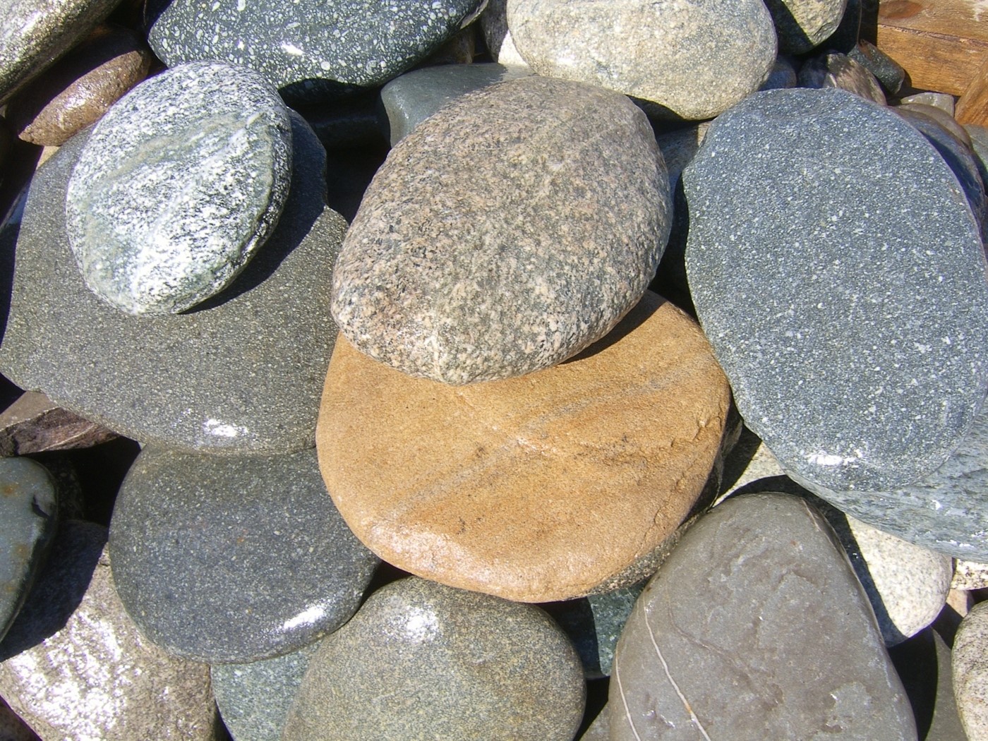 Булыжник речной цветной плоский 100-300мм Camonica купить в Санкт-Петербурге