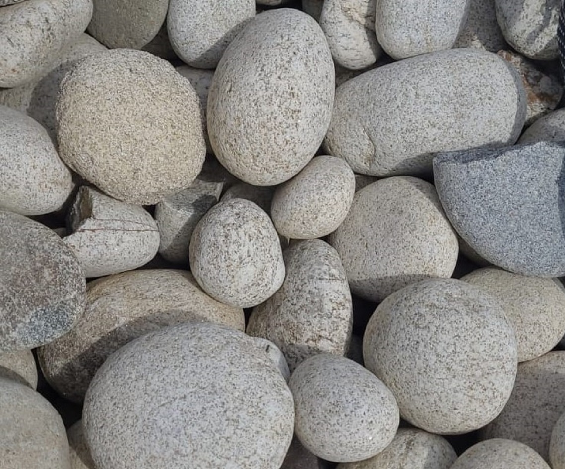 Галька речная округлая белый 50-100мм Camonica купить в Санкт-Петербурге