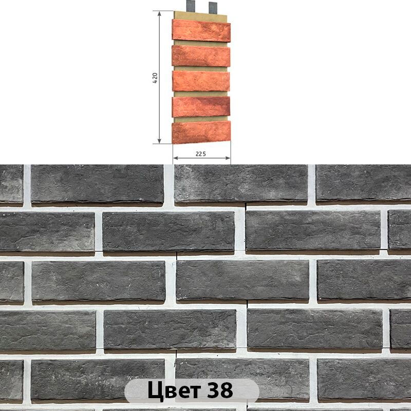 Наличник 5 кирпичей Мюнхенский кирпич 225х420 купить в Санкт-Петербурге