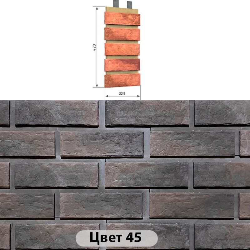 Наличник 5 кирпичей Мюнхенский кирпич 225х420 купить в Санкт-Петербурге