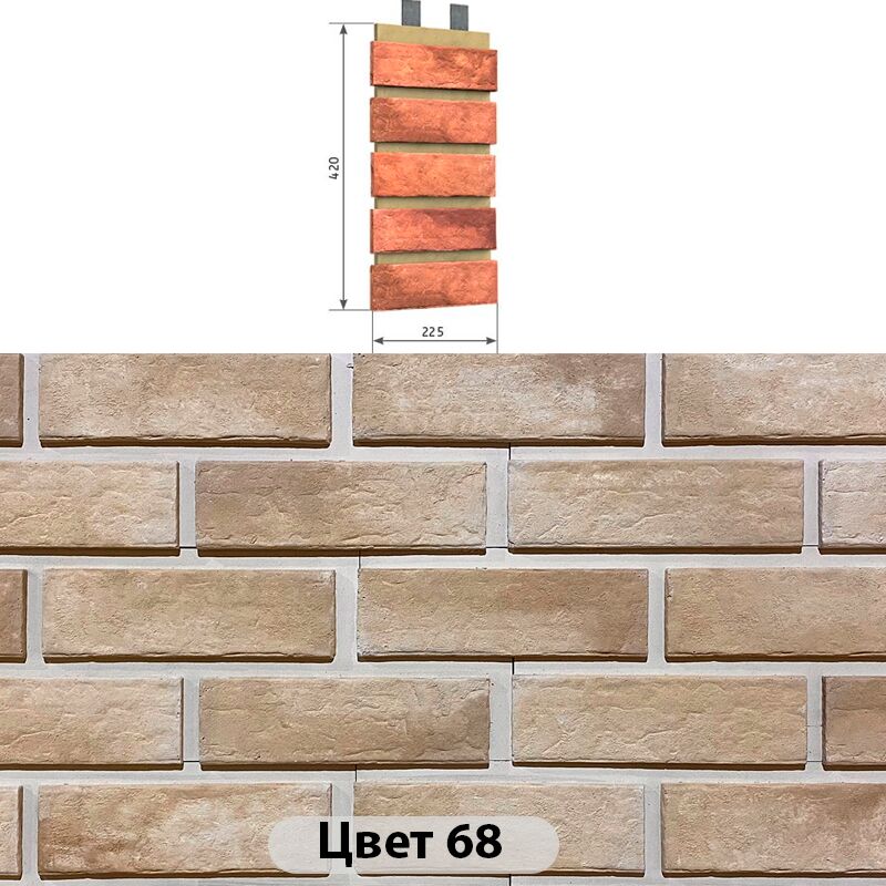 Наличник 5 кирпичей Мюнхенский кирпич 225х420 купить в Санкт-Петербурге