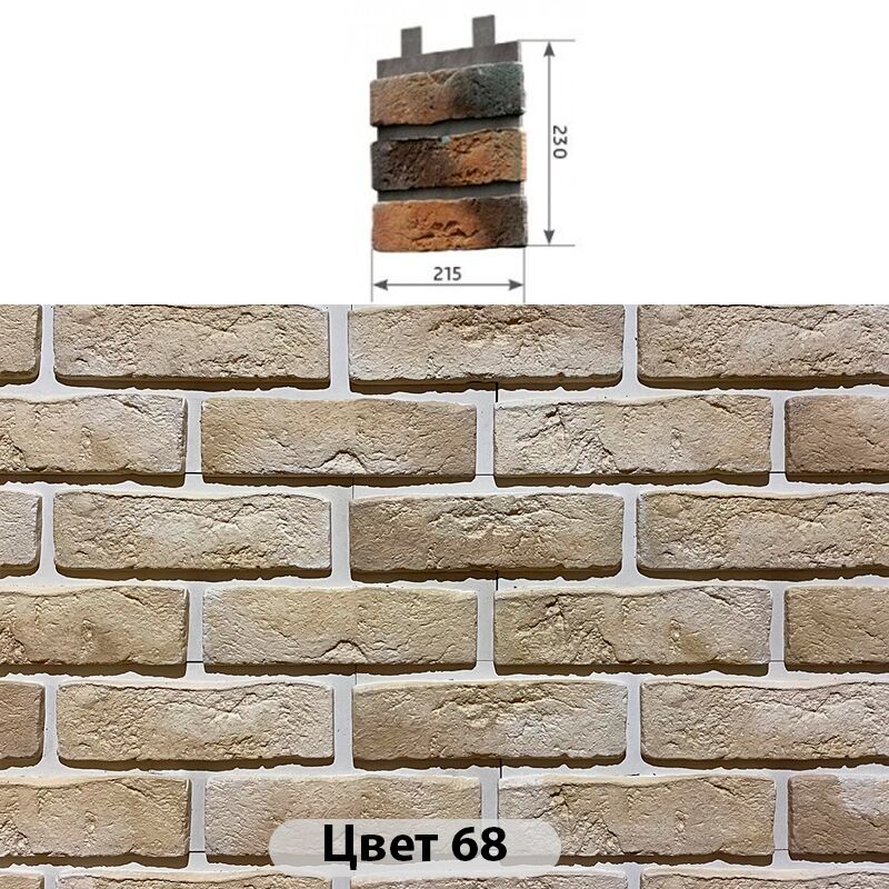 Наличник 3 кирпича Конаковский кирпич 215х230 купить в Санкт-Петербурге