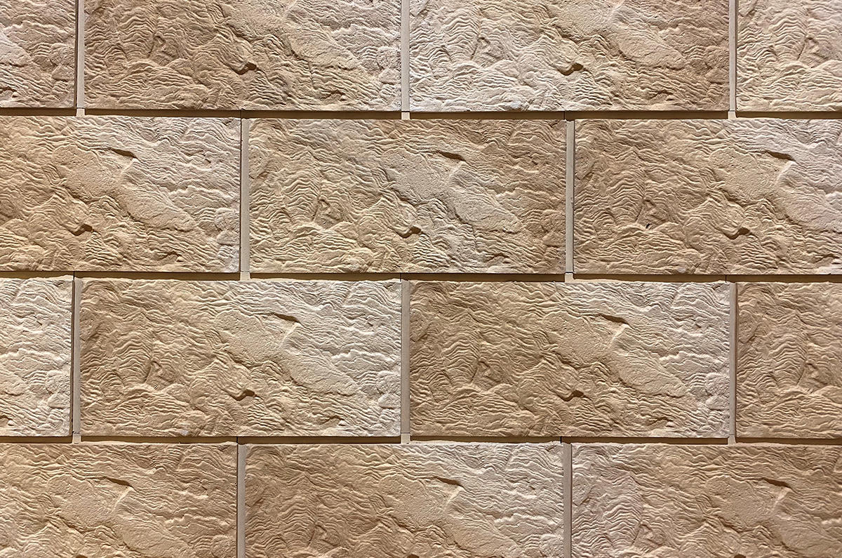 Облицовочная камень-панель Песчаник с перекрытием шва цвет 68 купить в Санкт-Петербурге
