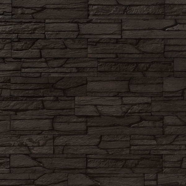 Leonardo Stone Искусственный камень Плоскость Шамони Slim 708 (чёрный) 0.96 м2/уп купить в Санкт-Петербурге