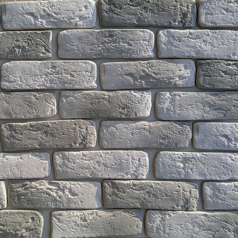 RAMO искусственный камень ЭЛДЕР БРИК серый кирпич (бетон) 1м2/уп купить в Санкт-Петербурге