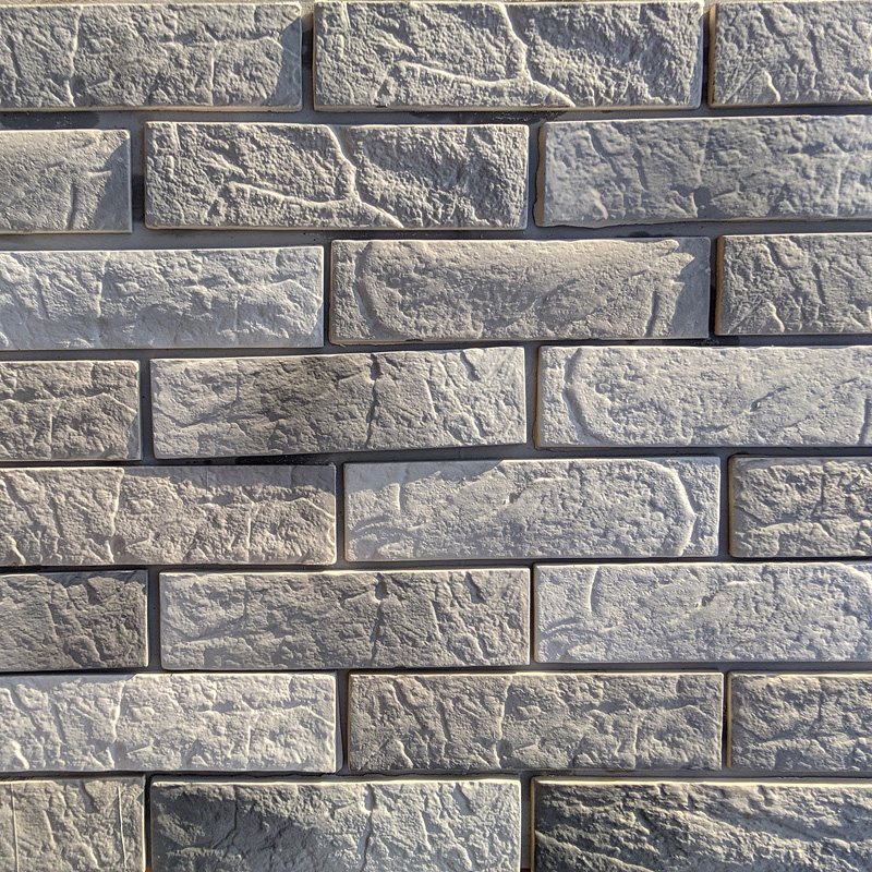 RAMO искусственный камень РАСТИК БРИК серый кирпич (бетон) 1м2/уп купить в Санкт-Петербурге