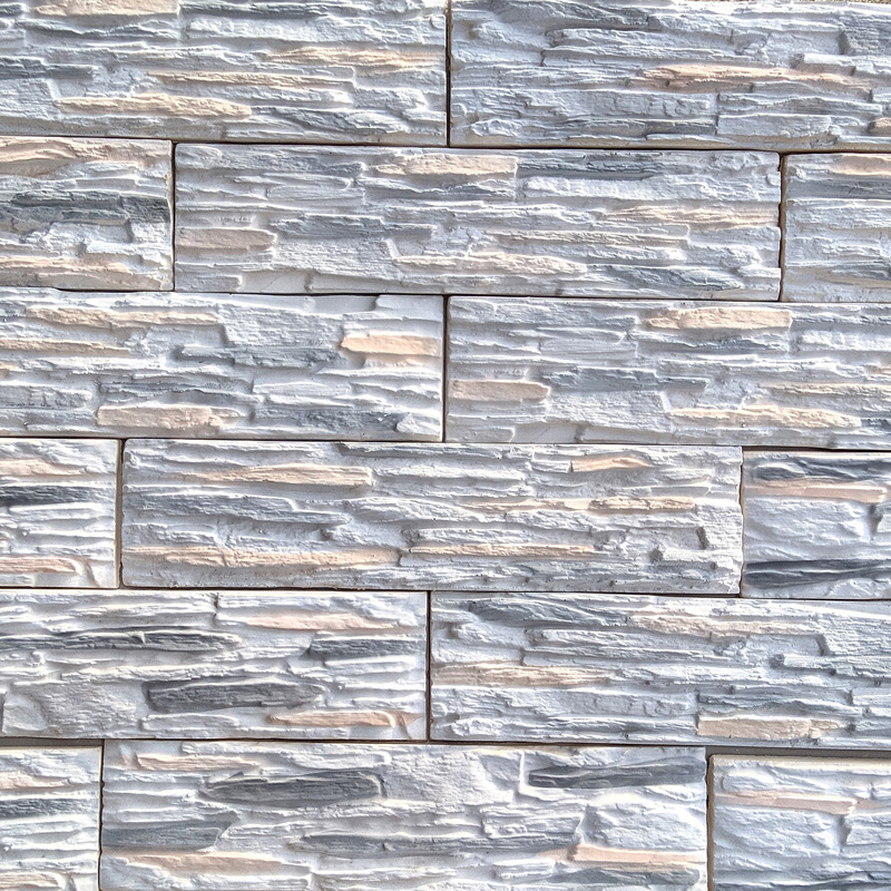 RAMO искусственный камень СЛИМЛАЙН СЛЭЙТ серо-бежевый сланец (бетон) 1м2/уп купить в Санкт-Петербурге