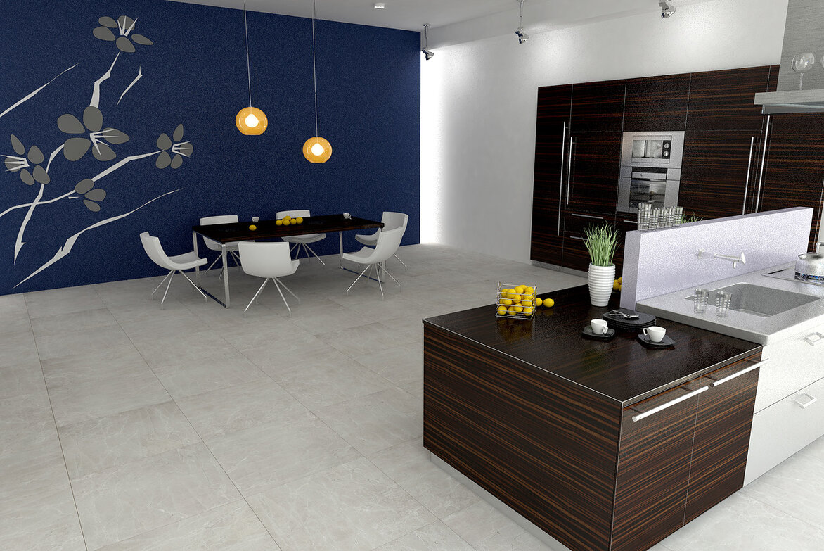 Керамогранит G363 Uvildy Grey 60х60 серый полированный PR Гранитея 1.44м2/4шт/упак купить в Санкт-Петербурге