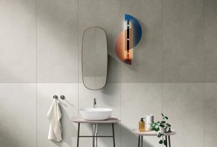 Керамогранит MicroCement 120x60x0.9 Светлый Греж нат. ректифицир. (2шт/уп/1.44м2) VitrA купить в Санкт-Петербурге