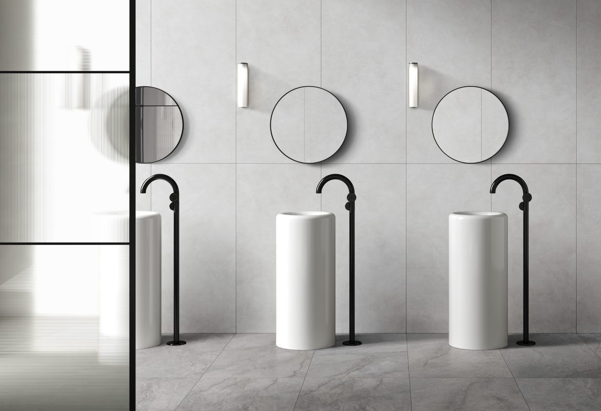 Керамогранит MicroCement 120x60x0.9 Светло-серый нат. ректифицир. (2шт/уп/1.44м2) VitrA купить в Санкт-Петербурге