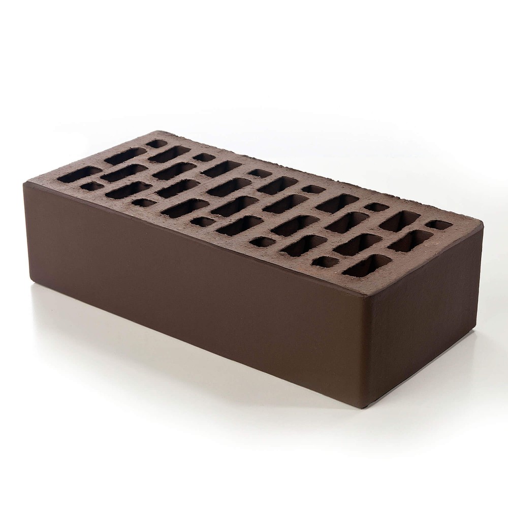 Облицовочный кирпич БРАЕР гладкий 1NF коричневый купить в Санкт-Петербурге