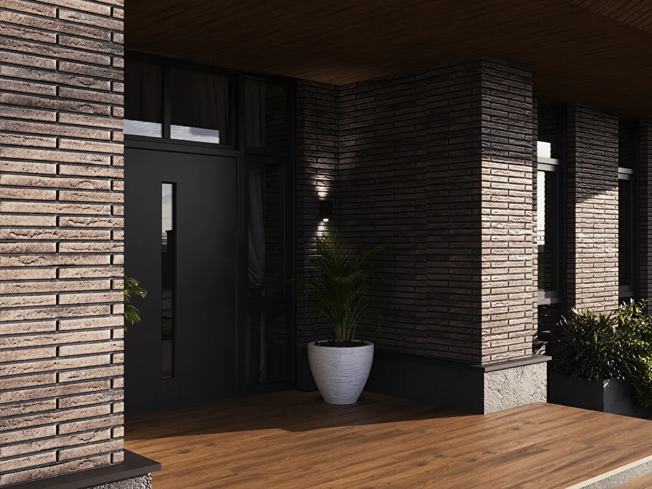 Кирпич облицовочный ригельный Traditional темно-коричневый 470х40х50мм 42шт/м2 468шт/пд BrickWell купить в Санкт-Петербурге