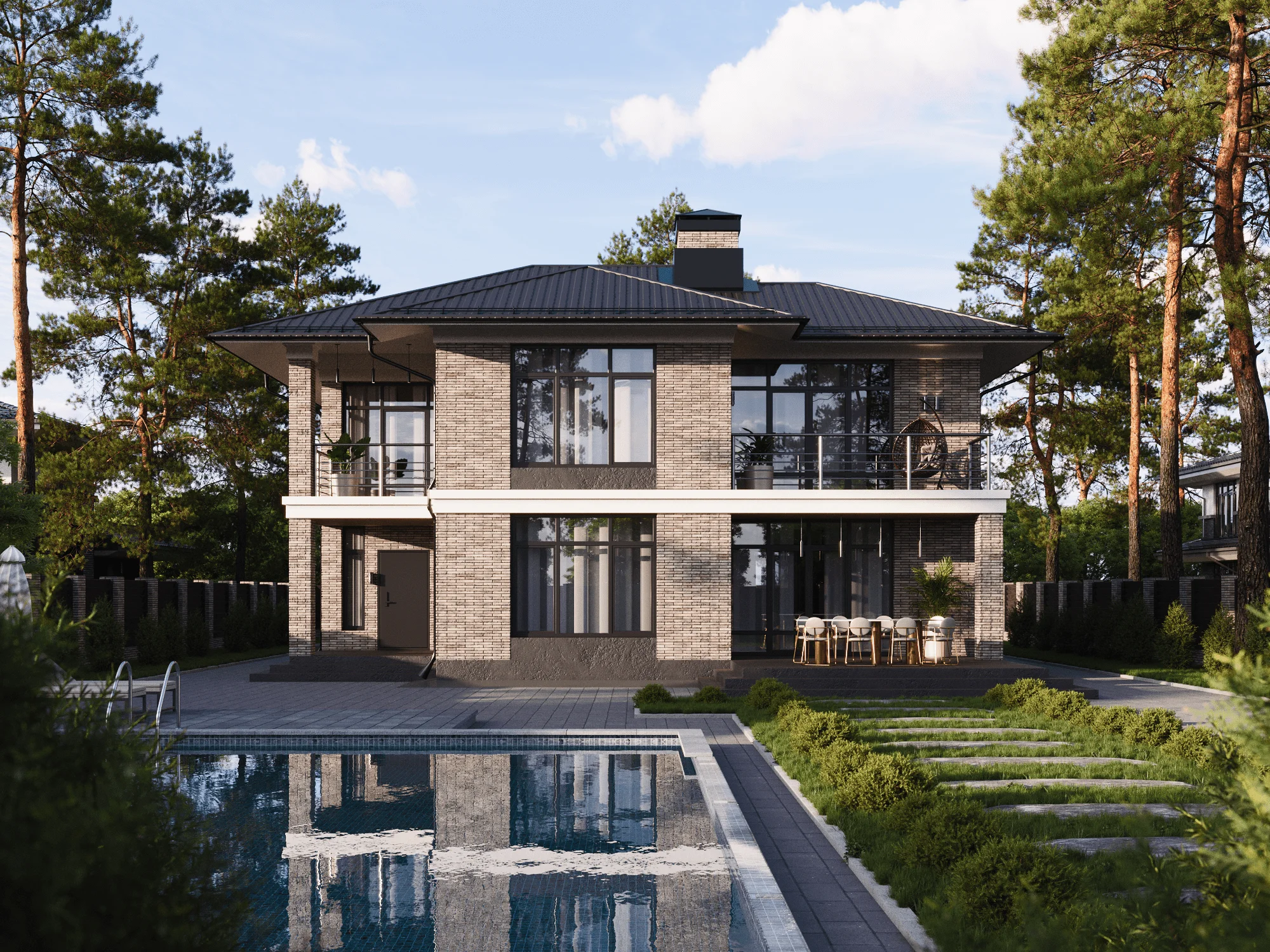 Кирпич облицовочный ригельный Traditional темно-коричневый 470х40х50мм 42шт/м2 468шт/пд BrickWell купить в Санкт-Петербурге