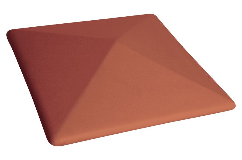 Керамическая шляпа рубиново-красный (01) 445х445х90, KingKlinker купить в Санкт-Петербурге