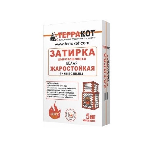 Терракот 5кг Затирка жаростойкая белый купить в Санкт-Петербурге