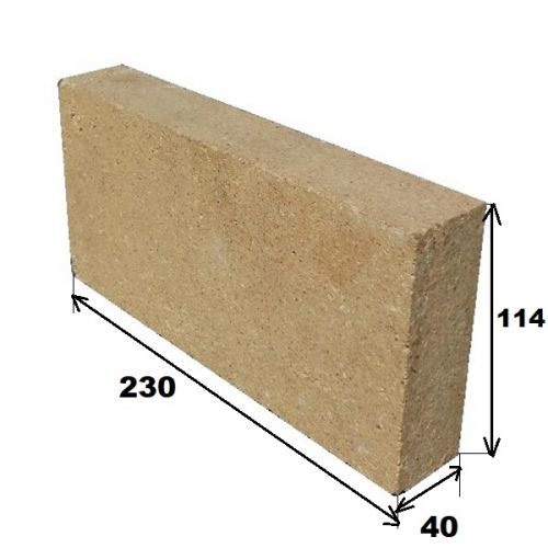 ША-6 Кирпич шамотный печной огнеупорный 230х114х40мм Боровичи купить в Санкт-Петербурге