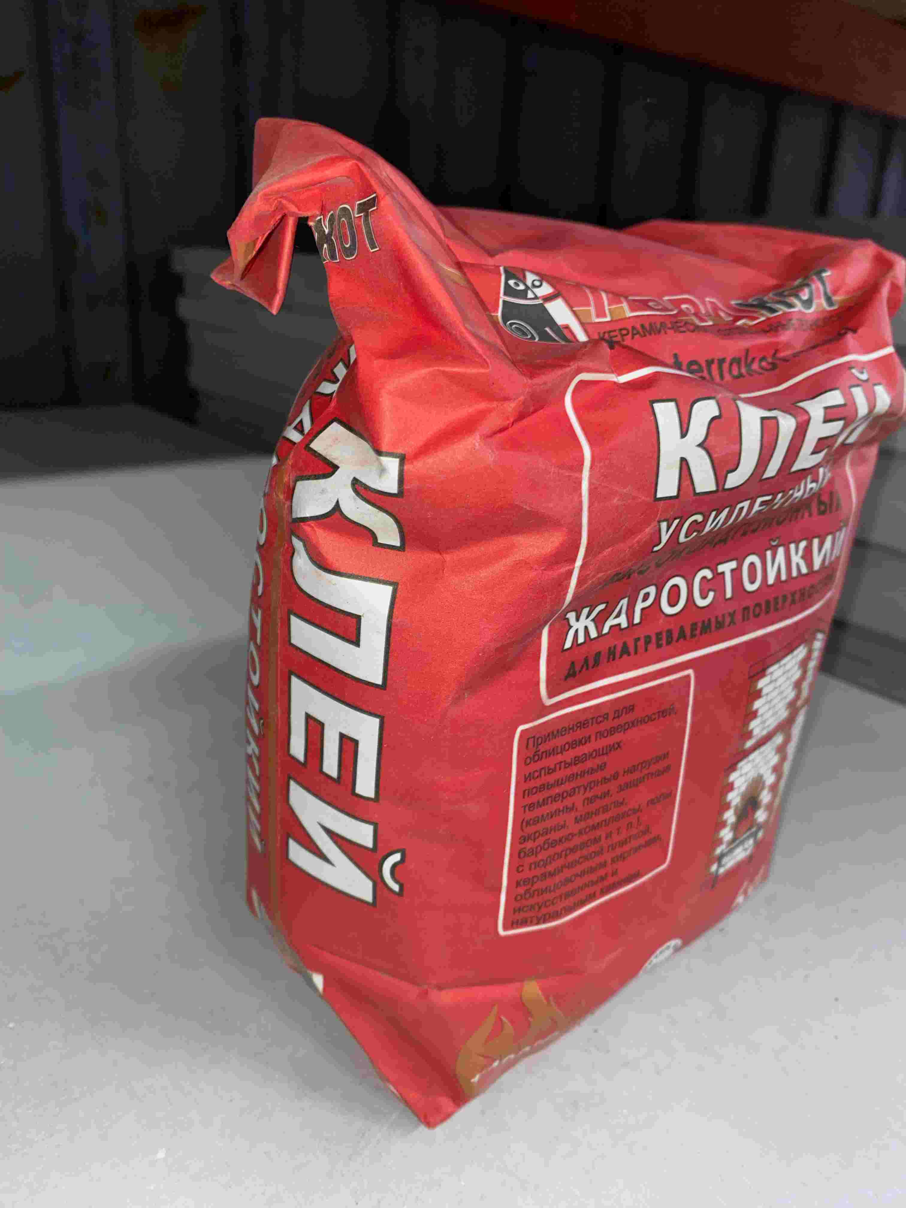 Терракот 5кг Клей усиленный жаростойкий купить в Санкт-Петербурге