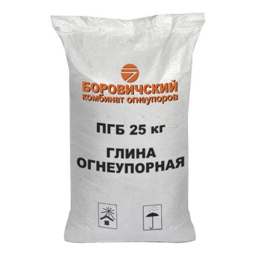 ПГБ 25кг Глина огнеупорная купить в Санкт-Петербурге
