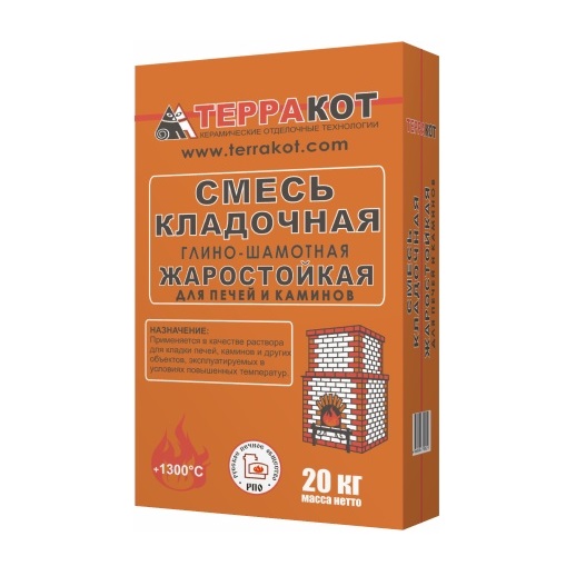 Терракот 20кг Смесь большая кладочная глино-шамотная купить в Санкт-Петербурге
