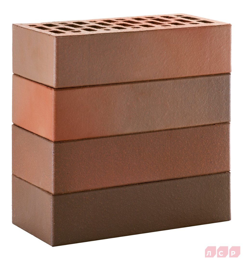 ЛСР Кирпич лицевой 1NF пустотелый ут.ст. красный флэшинг (480шт) гладкий купить в Санкт-Петербурге