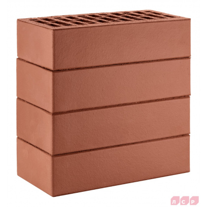 ЛСР Кирпич лицевой пустотелый 1NF утолщ.ст темно-красный F100_Б М-175 гладкий 480шт (РКЗ) купить в Санкт-Петербурге