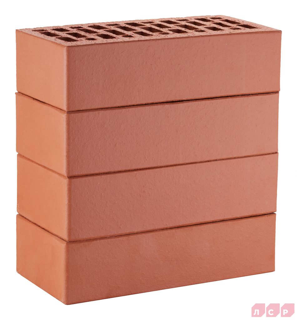 ЛСР Кирпич лицевой 1NF пустотелый красный гладкий купить в Санкт-Петербурге