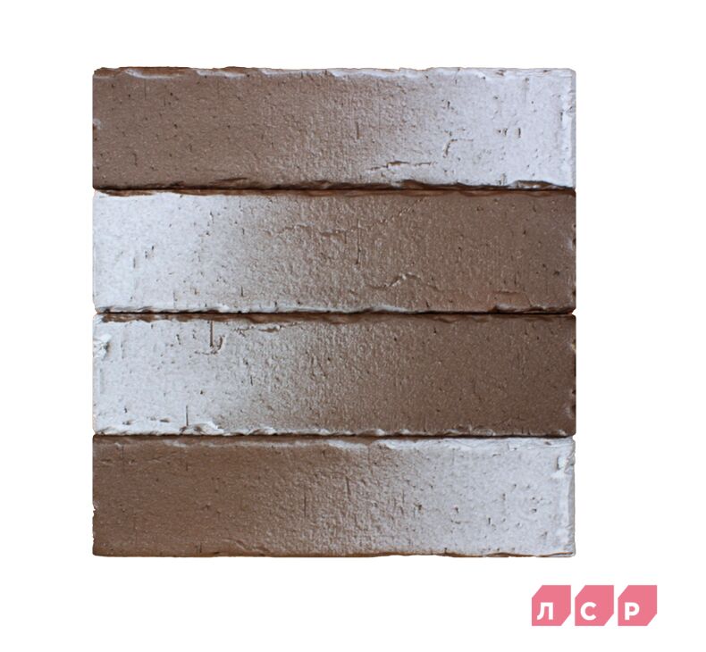 ЛСР Клинкер фасадный 0.71NF коричневый флэш част. белый ангоб НАРВИК М-300 винтаж 480шт (НКЗ) купить в Санкт-Петербурге