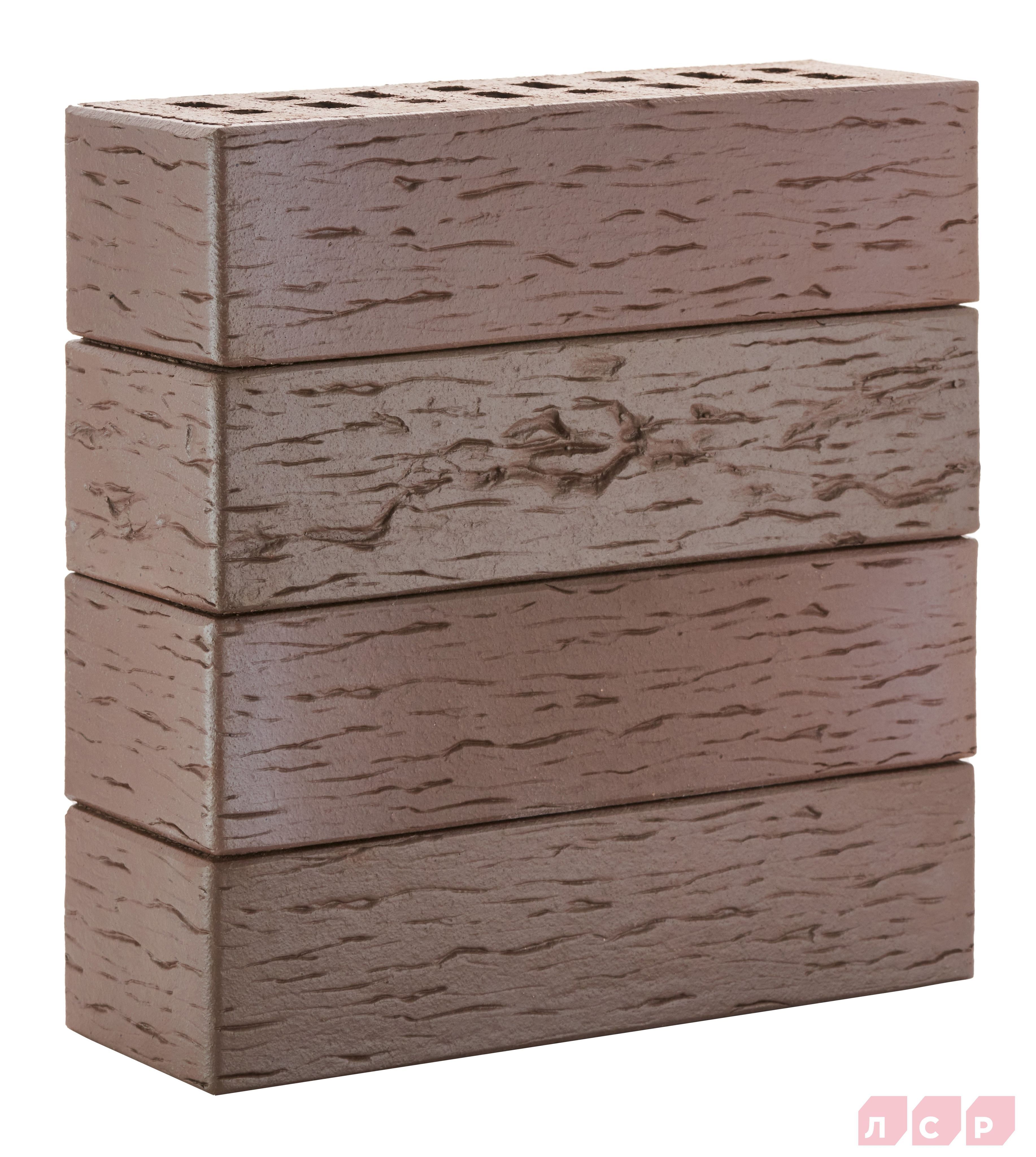 Клинкер фасадный тёмно-терракотовый флэшинг "Брюгге" 0,71NF береста с66819 купить в Санкт-Петербурге