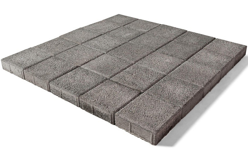 BRAER Тротуарная плитка Лувр Гранит серый 200х200х60мм 14.4м2/пд купить в Санкт-Петербурге