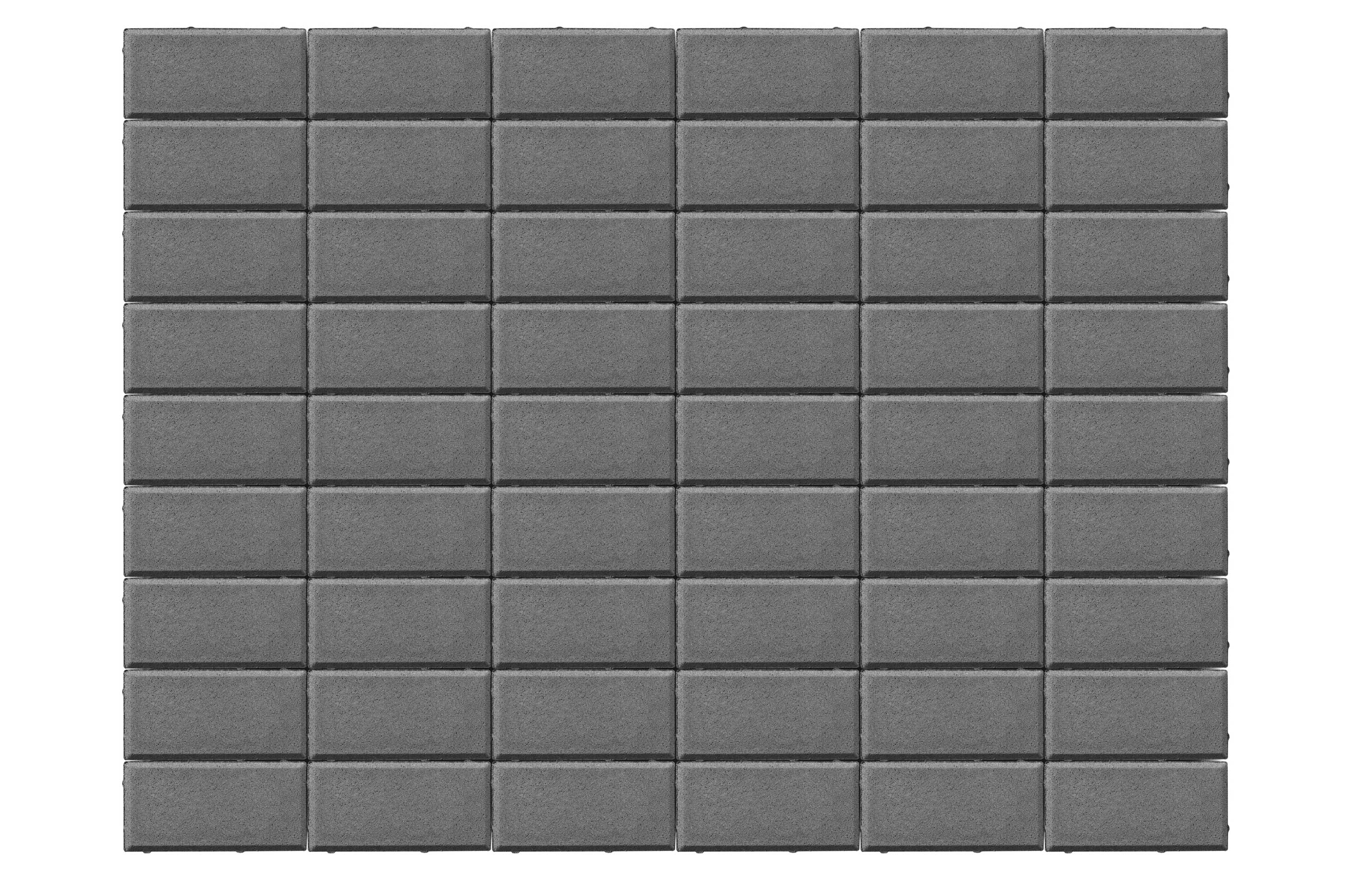 BRAER Тротуарная плитка Прямоугольник Серый 200х100х80мм 10,8м2/пд купить в Санкт-Петербурге