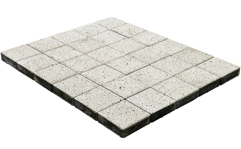 BRAER Тротуарная плитка Лувр Гранит белый 200х200х60мм 14.4м2/пд купить в Санкт-Петербурге