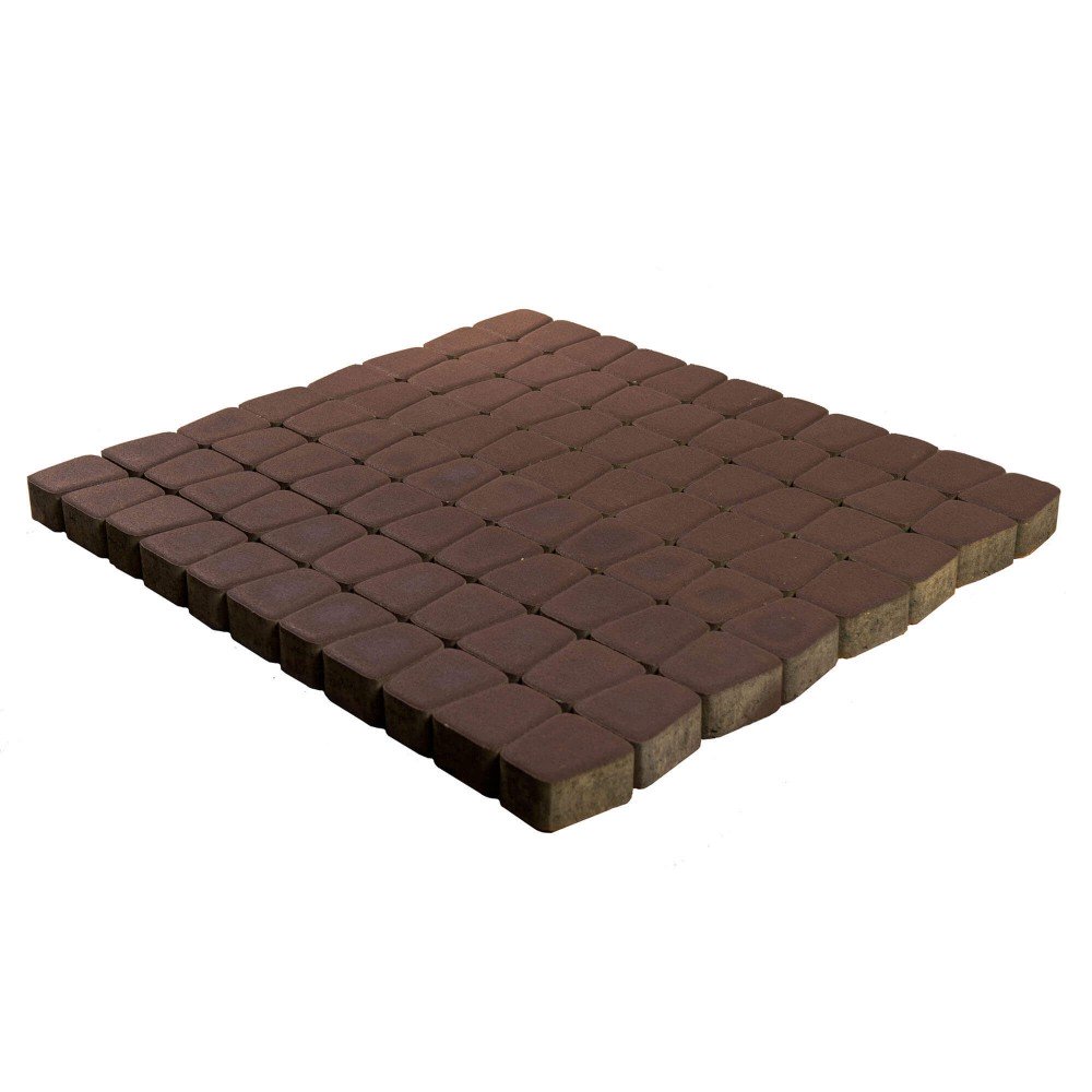 Тротуарная плитка Классико круговая коричневый купить в Санкт-Петербурге