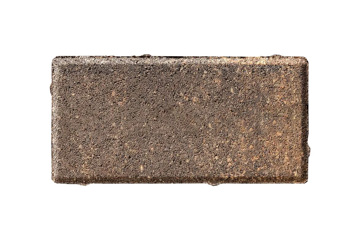 BRAER Тротуарная плитка Прямоугольник ColorMix Каштан 200х50х60мм двухслойный 12,24м2/пд купить в Санкт-Петербурге