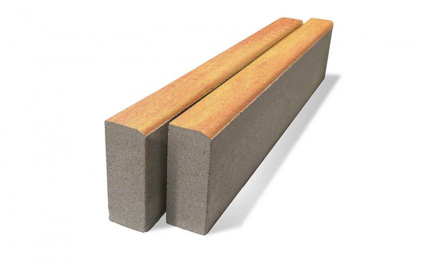 BRAER Бордюр тротуарный БР100.20.8 1000х80х200мм Color MixРассвет 48шт/пд купить в Санкт-Петербурге