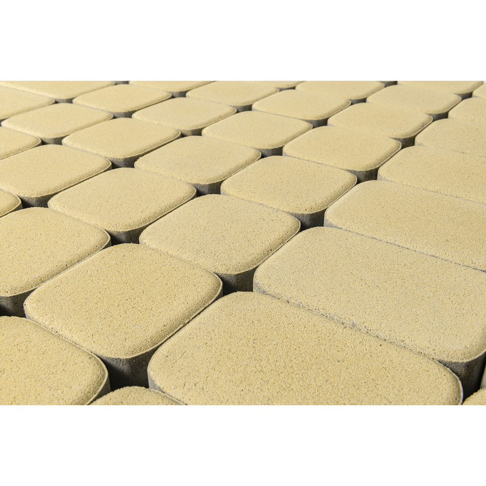Тротуарная плитка Классико Дуо песочный, высота 40 мм купить в Санкт-Петербурге