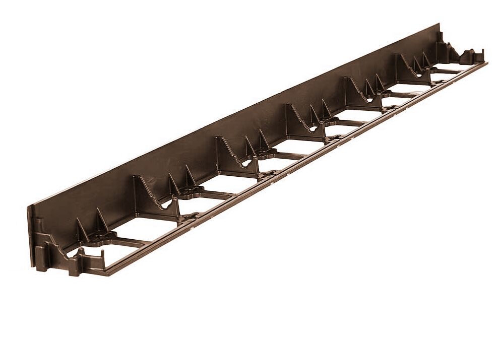 Бордюр пластиковый L1000 H58мм коричневый купить в Санкт-Петербурге