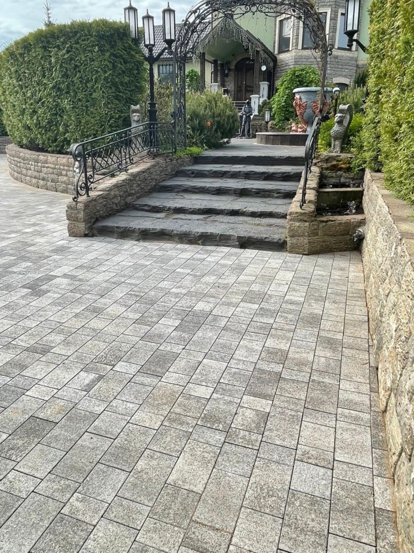 Брусчатка Старый город Б.1.Фсм.6 гранит листопад Антрацит купить в Санкт-Петербурге