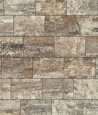 Б.2.П.8 Плитка бетонная тротуарная "Прямоугольник" Листопад (гладкий) песчаник 10.8м2/пд купить в Санкт-Петербурге