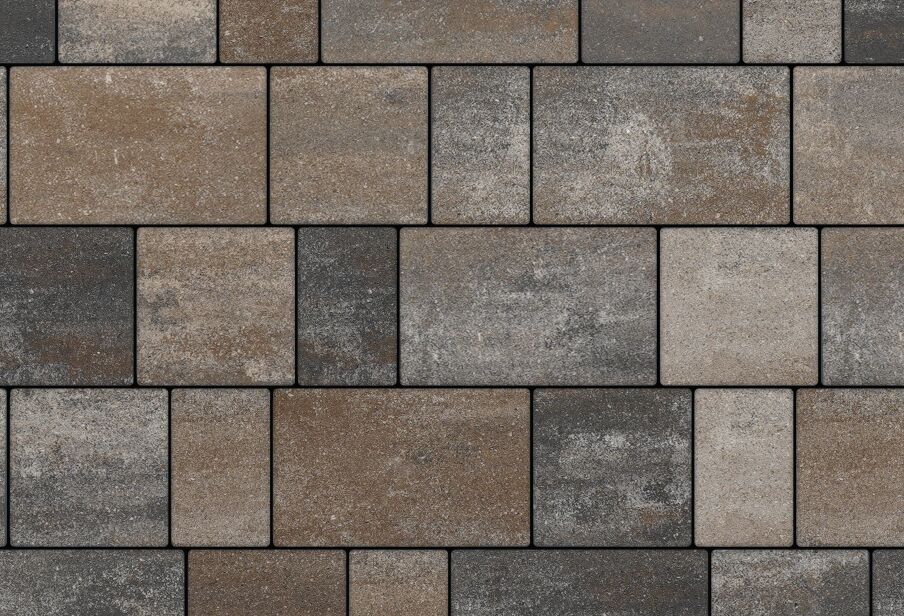 Б.1.Фсм.6 В Старый город Брусчатка тротуарная (двухслойная) гладкий колормикс Тайга 13.2м2/пд купить в Санкт-Петербурге