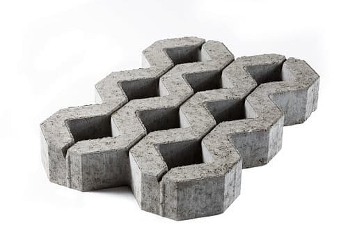 Б.1.ГР.8 Плитка бетонная тротуарная (однослойная) "Газонная решетка" Стандарт (гладкий) серый 9.6м2/ купить в Санкт-Петербурге