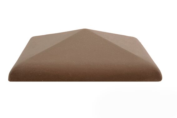 C42 Колпак для столба коричневый тушевой ангоб 425х425 (посадка 380х380) ZG Clinker купить в Санкт-Петербурге