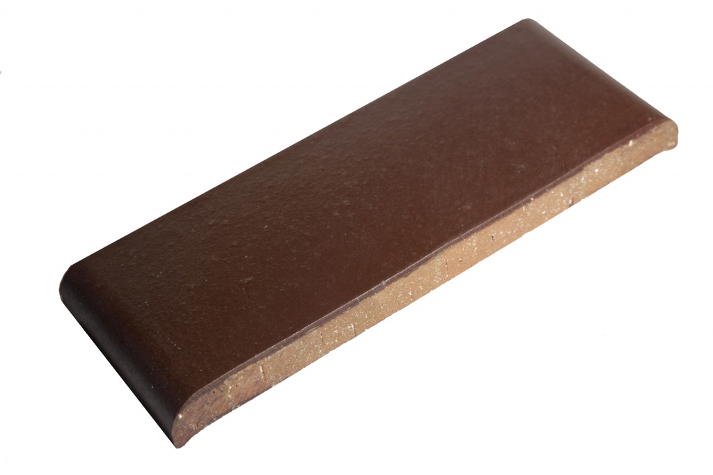 КР30 Парапетная плитка (профильный кирпич) вишневый ангоб 305х110х25мм ZG Clinker купить в Санкт-Петербурге