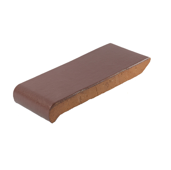 ОК23 Подоконник керамический вишневый ангоб 230х110х25мм ZG Clinker купить в Санкт-Петербурге