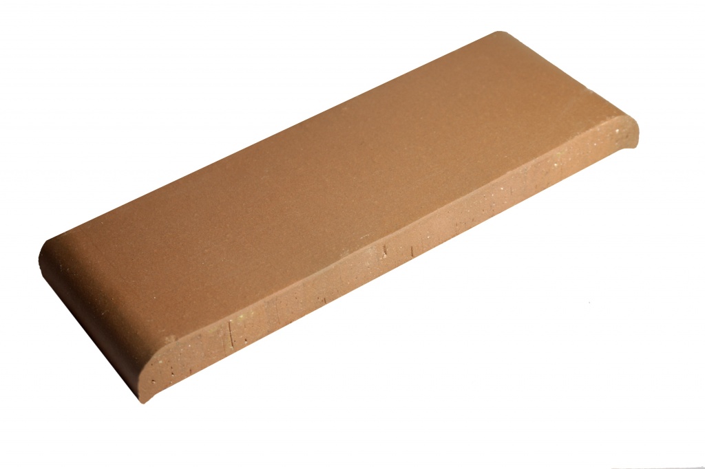 КР30 Парапетная плитка (профильный кирпич) красный натуральный 305х110х25мм ZG Clinker купить в Санкт-Петербурге